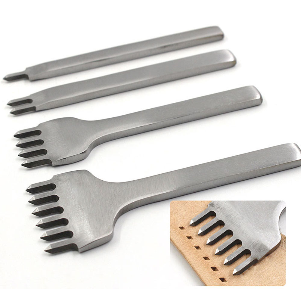 Leatherwork Punch - 革穴パンチ用の間隔のパンチツール、ステッチ、DIYクラフトツール、3mm、4mm、5mm、6mm、1mm、2mm、4mm、6mm