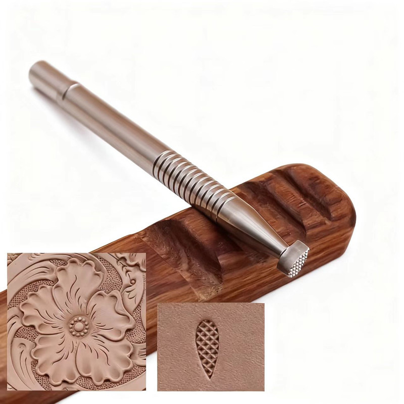Leatherwork Tool Kit - アラベスク背景スタンプセット S1.5x4/M2.2x6/L3x8mm - レザークラフト用304ステンレス鋼ツール | DIYレザーエンボス加工キット
