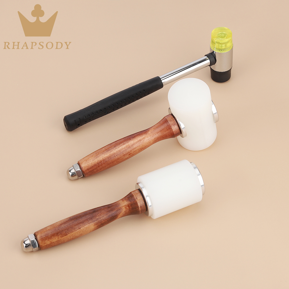 Leatherwork Punch - 革製クラフトカービングハンマー、牛革パンチ、切断と縫製、DIY作業用サドル作りツール、クラフトツールとサプライキット