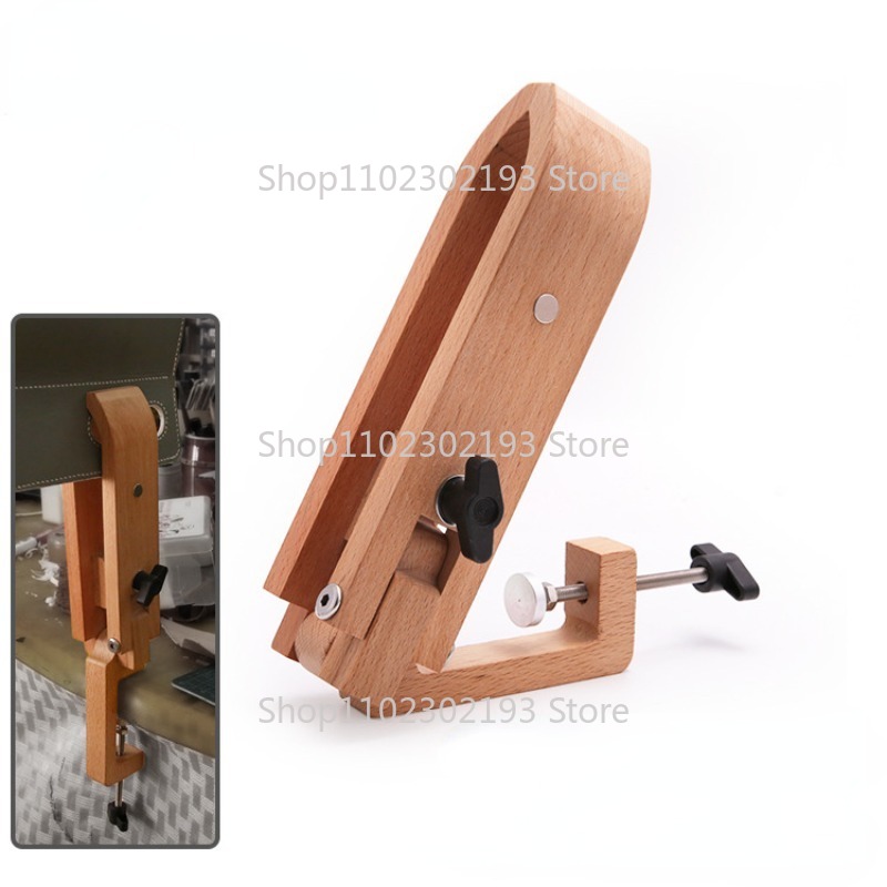 Leatherwork Clamp - 折りたたみ木製クランプ調整可能な木材レザークラフトハンドステッチポニーレース縫製 DIY ツールレース縫製 DIY ツール