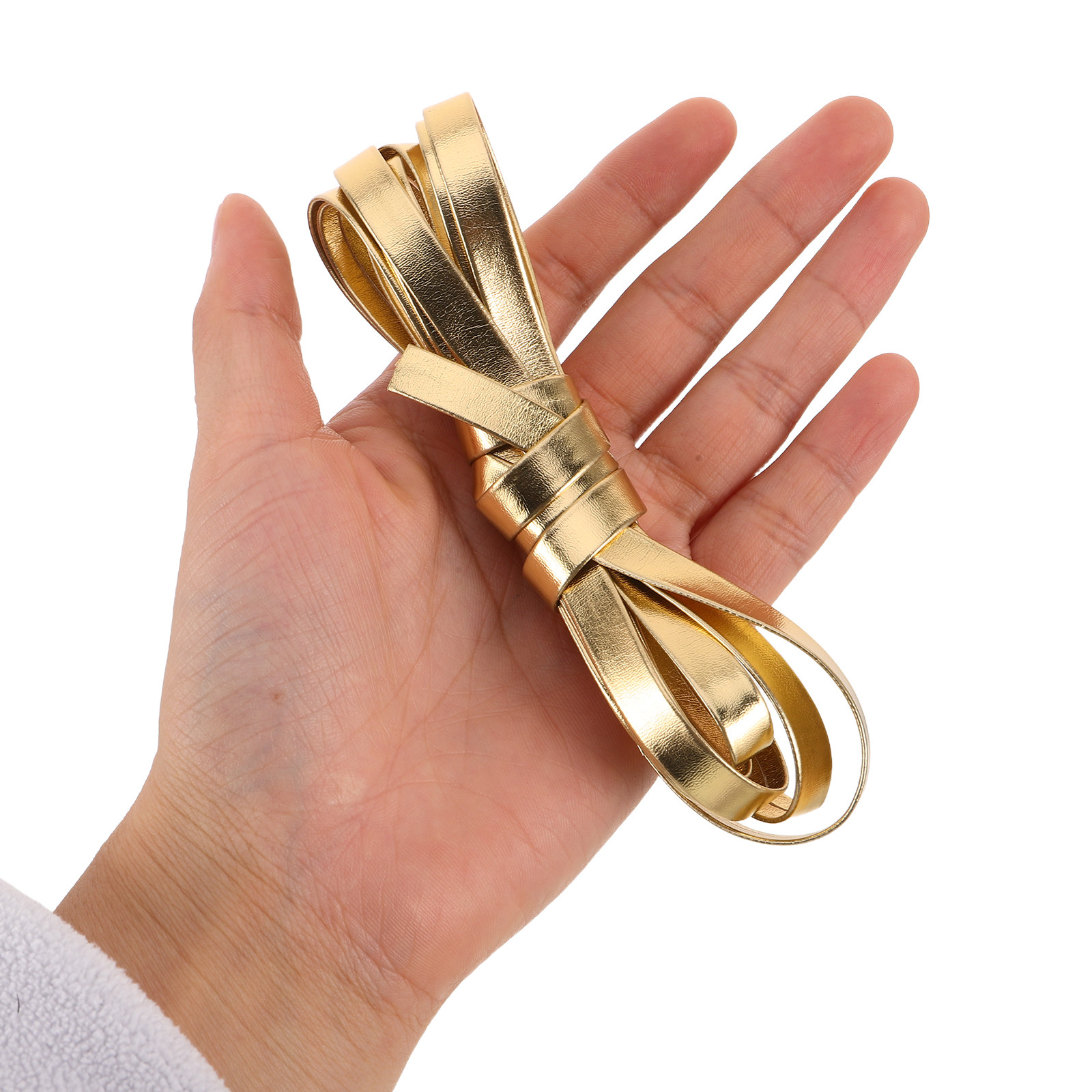 Leatherwork Jewelry - 2個入り人工ストラップジュエリー革細工用ストリップ 8mm PUコード DIYクラフトバッグ製作材料用