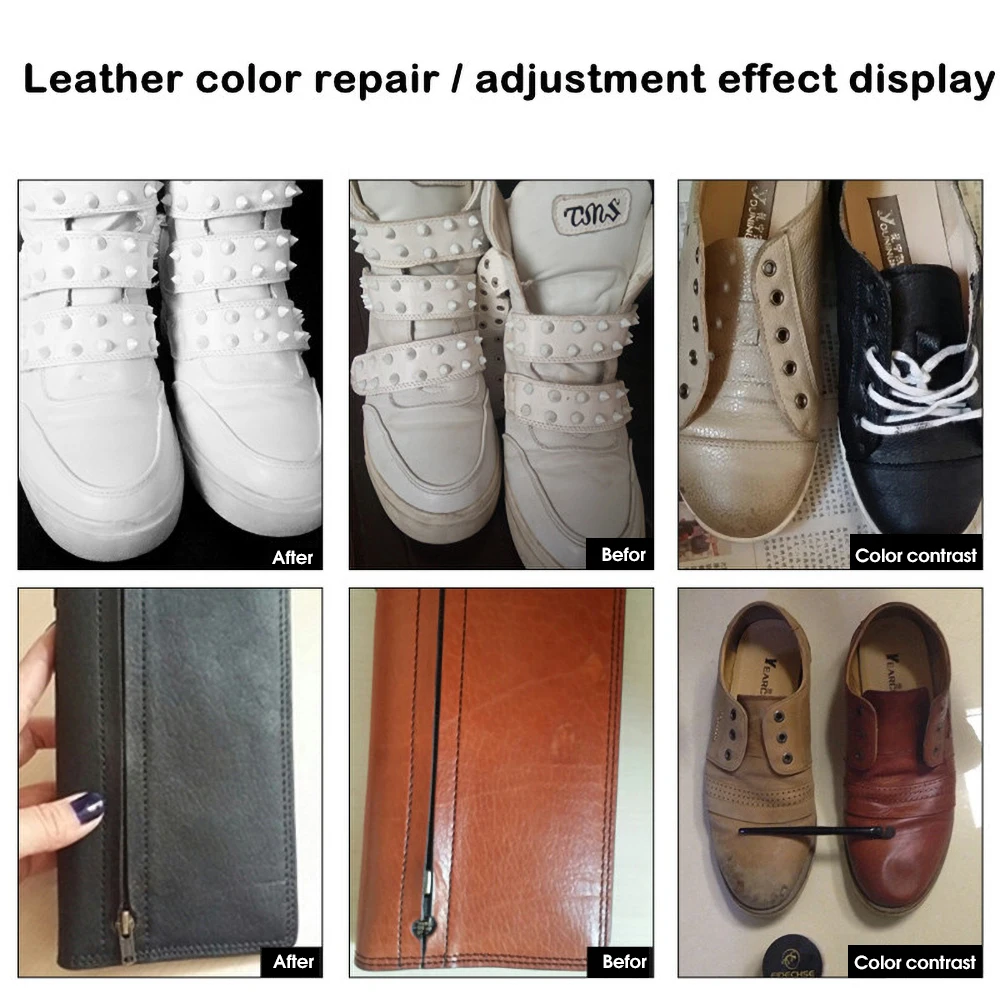 レザー修復キット 色補修バーム 熱を加えずに使える液体レザー - Leather Dye Finish のレビューと価格
