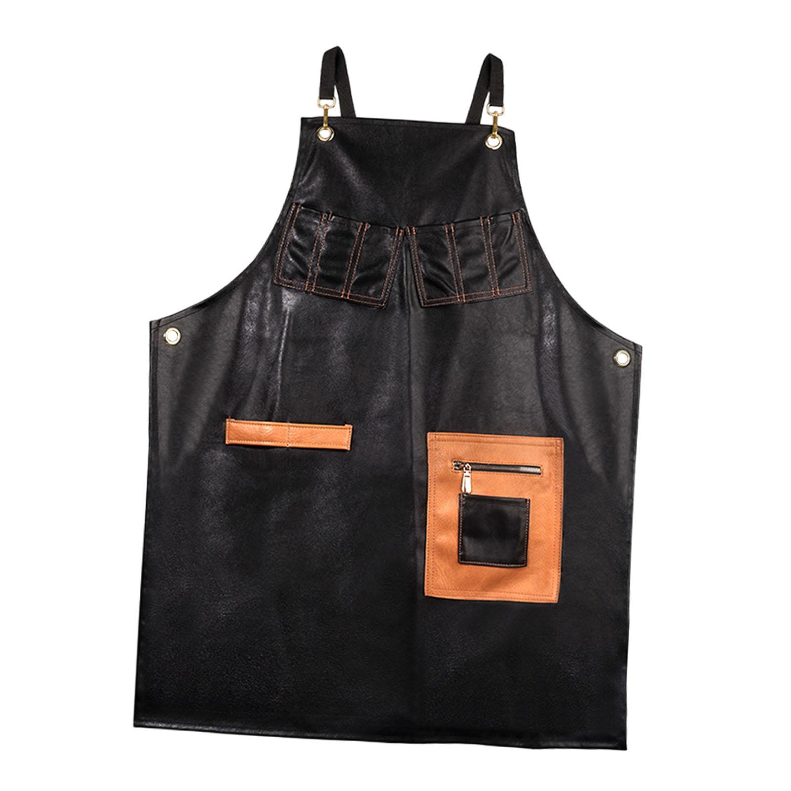 PUレザーエプロン コーヒーショップ ウェイターエプロン 作 - Leatherwork Apron のレビューと価格