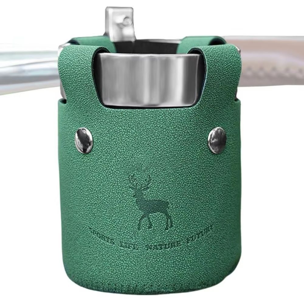 金属クランプサイクリングウォーターボトルケージ革素材ポータブ - Leatherwork Clamp のレビューと価格