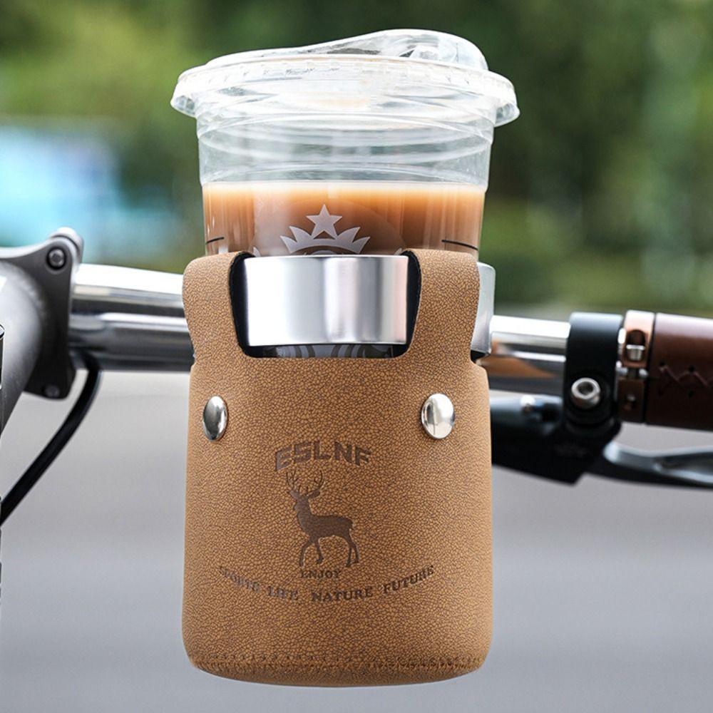 金属クランプサイクリングウォーターボトルケージ革素材ポータブ - Leatherwork Clamp のレビューと価格