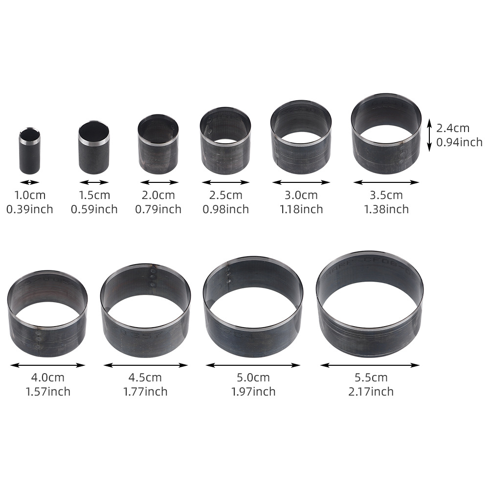 丸穴レザーパンチダイスセット 10-55mm 中空円形穴カッ - Leatherwork Tool Kit のレビューと価格