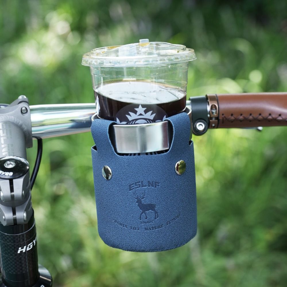 金属製クランプ式サイクリングウォーターボトルケージ、革素材、 - Leatherwork Clamp のレビューと価格