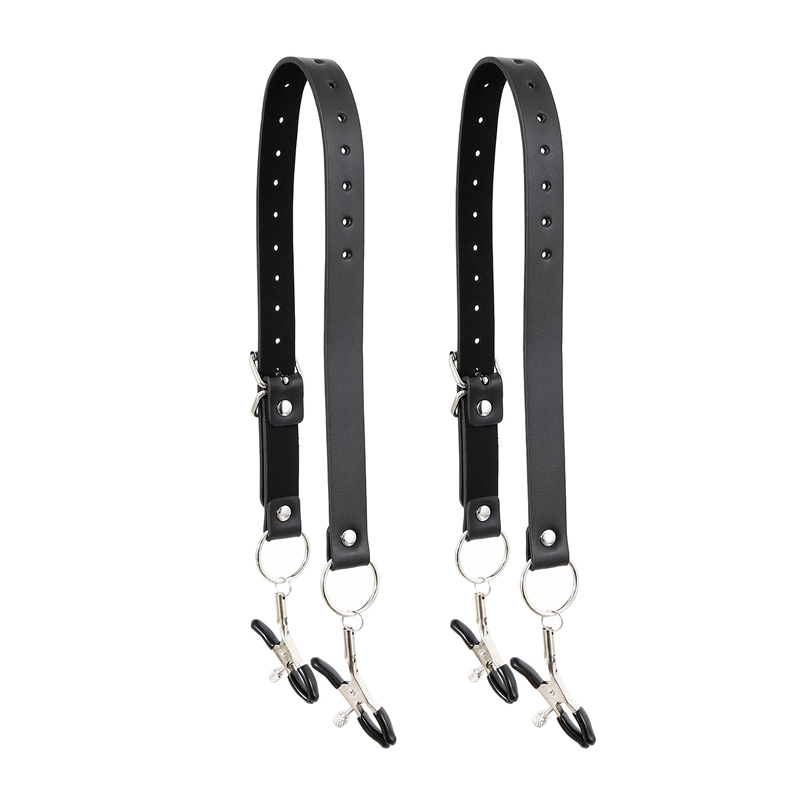 黒革ストラップハーネス陰唇クリップ乳首クランプ緊縛奴隷フェチ - Leatherwork Clamp のレビューと価格