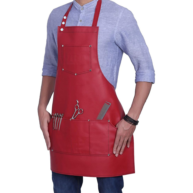PUレザーエプロン 首掛け 防水 多ポケット 作業服エプロン - Leatherwork Apron のレビューと価格