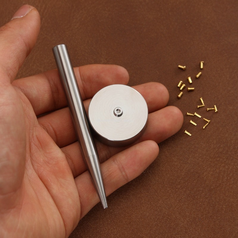 ステンレス鋼釘取り付け器具セット手作り革ツール DIY レザ - Rivet Setter Tool のレビューと価格