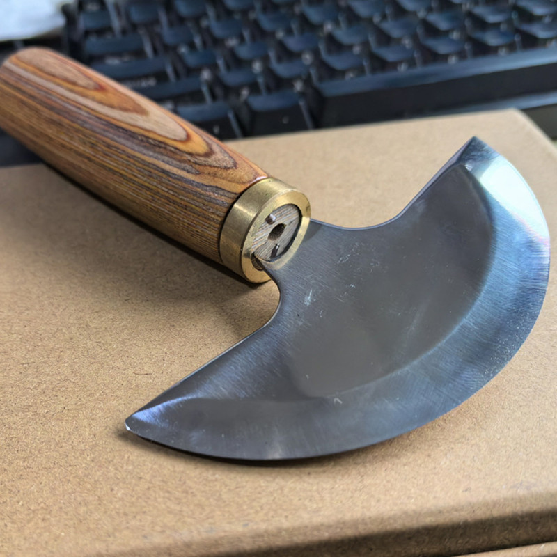 プロの革ナイフ超鋭い丸頭クラフトスカイビング切削工具 - Round Knife Leatherwork のレビューと価格