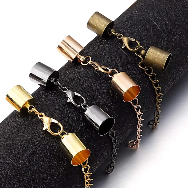 10 セット革コードエンドキャップロブスタークラスプ延長チェ - Leatherwork Beginner のレビューと価格
