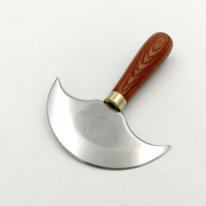 プロの革のナイフ,半円形の刃,手工芸品,木製のハンドル,切削 - Round Knife Leatherwork のレビューと価格