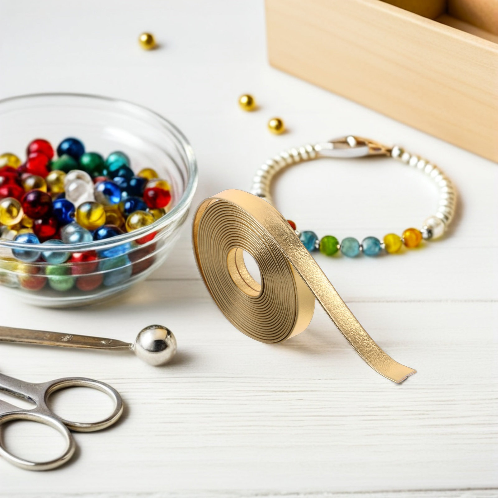 2個入り人工ストラップジュエリー革細工用ストリップ 8mm  - Leatherwork Jewelry のレビューと価格