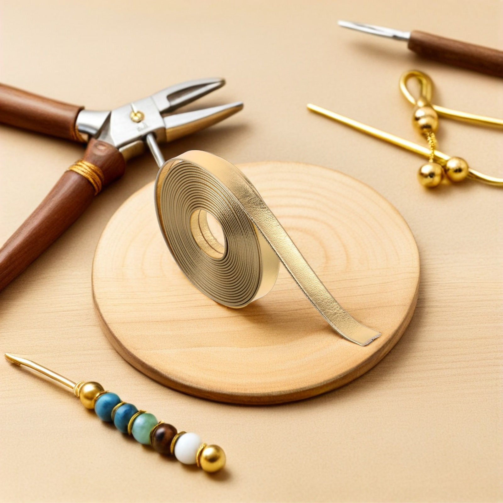 2個入り人工ストラップジュエリー革細工用ストリップ 8mm  - Leatherwork Jewelry のレビューと価格