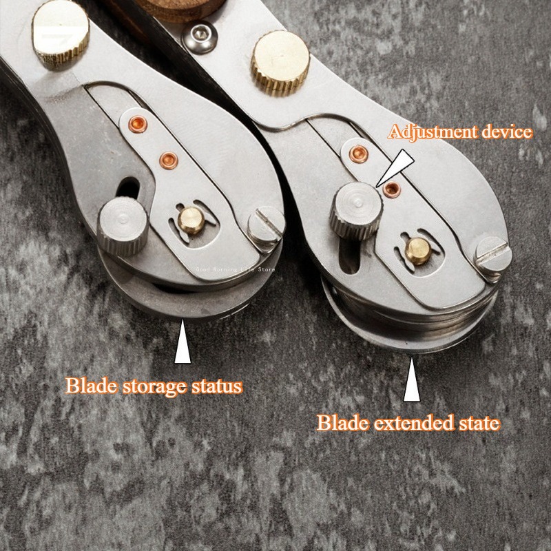 小型金属ローラーナイフ ステンレス鋼丸刃 レザーツール DI - Round Knife Leatherwork のレビューと価格