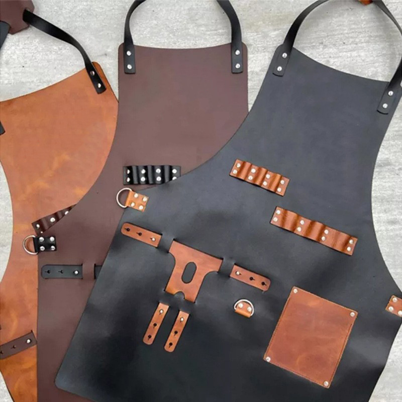 屋外 PU レザーエプロン屋外バーベキュービールボトルカバー - Leatherwork Apron のレビューと価格