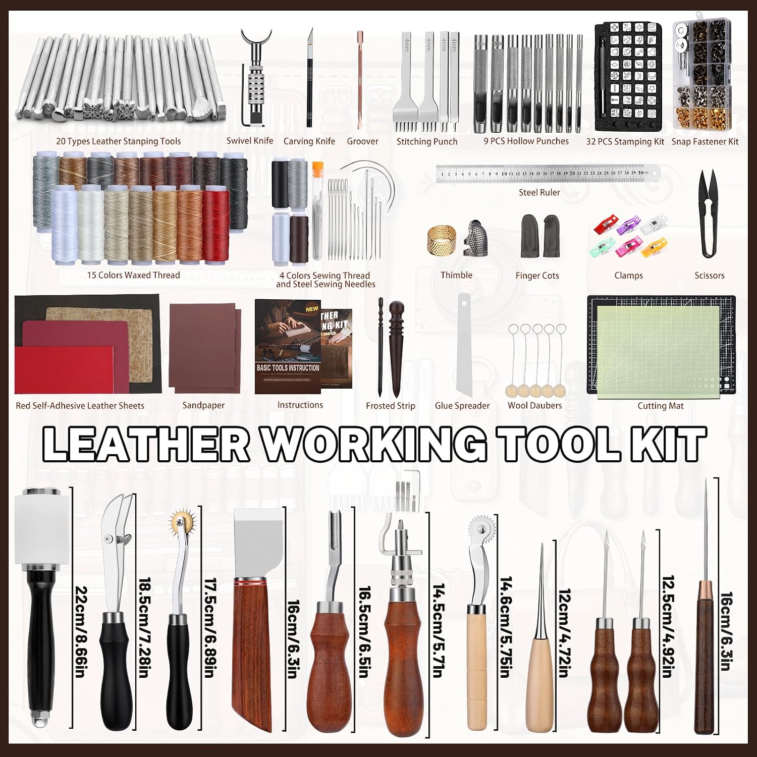 革細工キット、革細工道具とクラフトキット、カスタム収納バッグ - Leather Works のレビューと価格