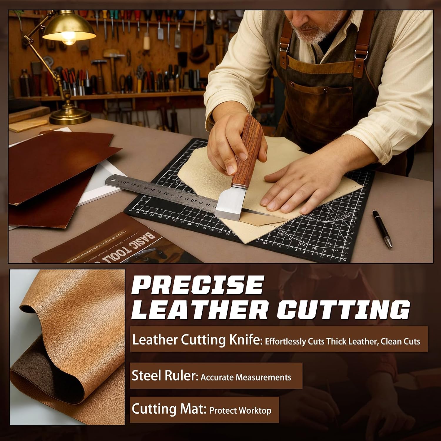 革細工キット、革細工道具とクラフトキット、カスタム収納バッグ - Leather Works のレビューと価格
