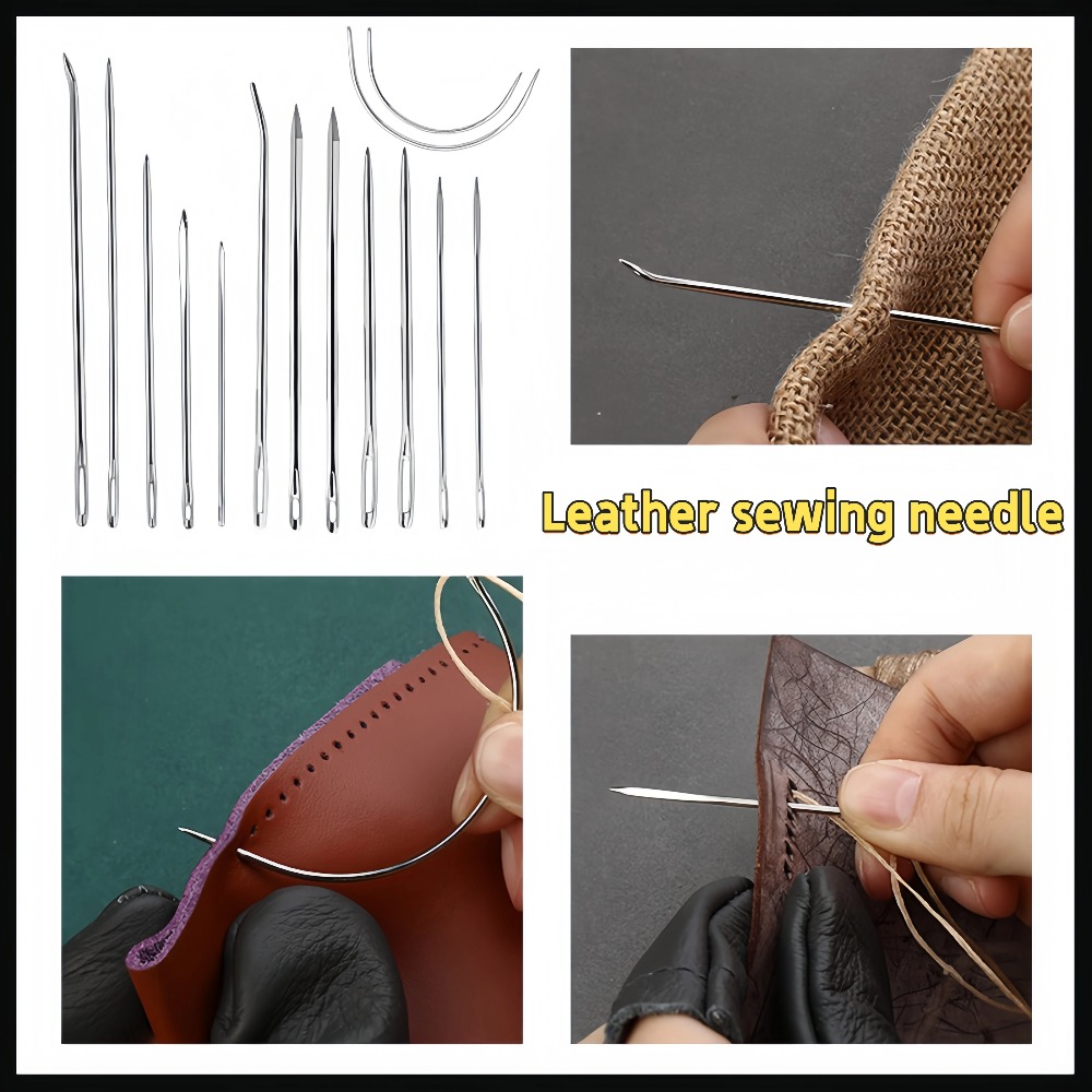 DIY革縫いセット、革工芸ツールセット、縫い針セット、革溝切 - Leatherwork Tool Kit のレビューと価格