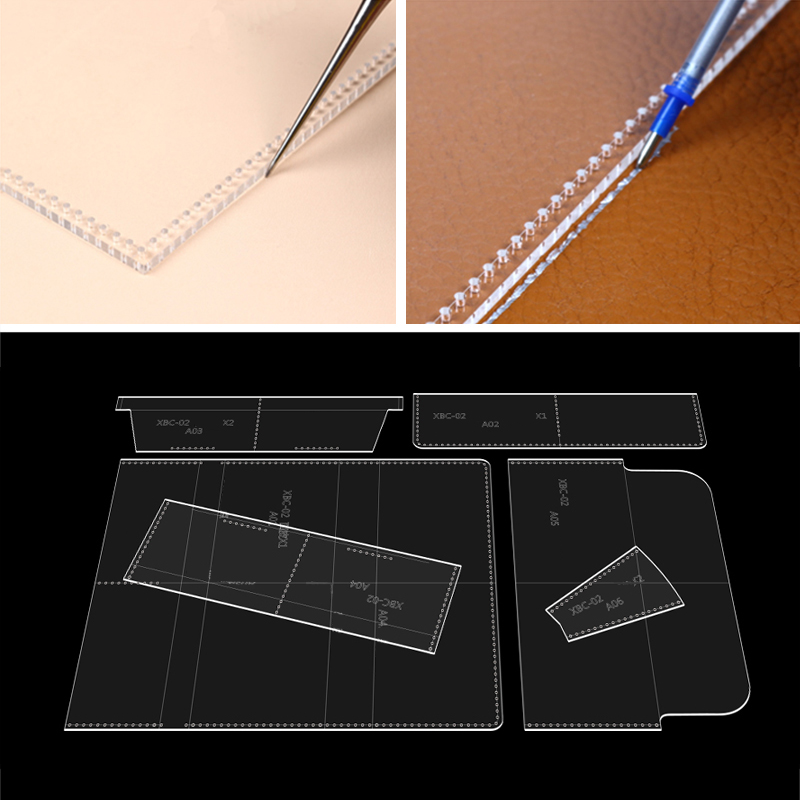 YOMDID 長財布テンプレート革ツール耐久性のあるアクリル - Leatherwork Tool Kit のレビューと価格