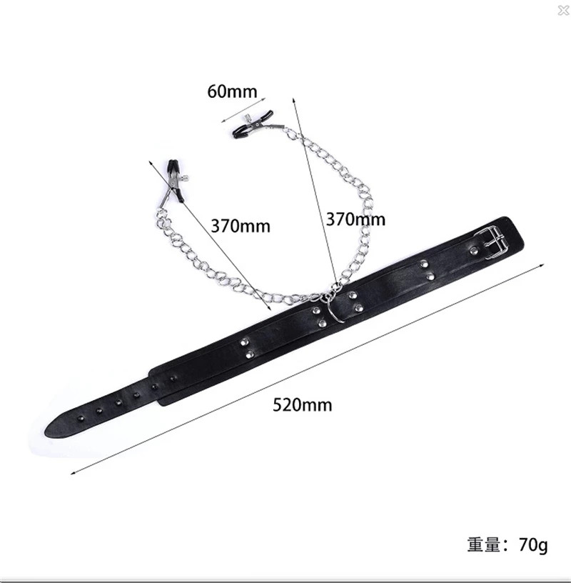 緊縛ボンデージ拘束装置金属チェーン乳首クランプネックカラー手 - Leatherwork Clamp のレビューと価格