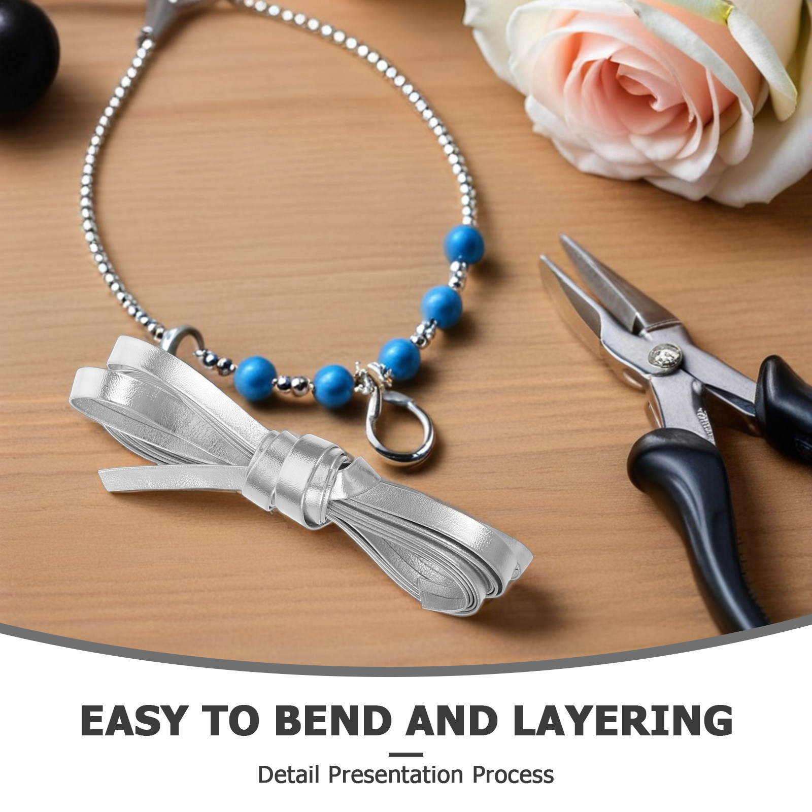 2個入り 8mm 人工ストリップロール ジュエリー製作 ブレ - Leatherwork Jewelry のレビューと価格