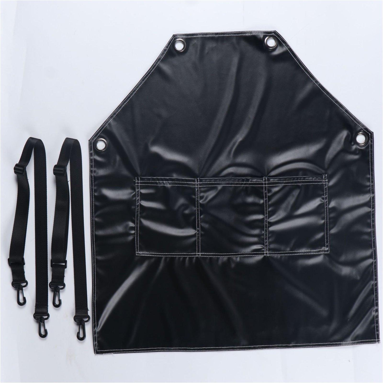 フェイクレザーエプロン ファッショナブルな男女兼用 防水 3 - Leatherwork Apron のレビューと価格